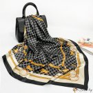 Silk scarf ladies simulation silk scarf 90cm square scarf scarf headscarf shawl