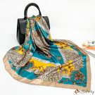 New silk scarf simulation silk printing silk scarf 90cm square scarf scarf headscarf shawl