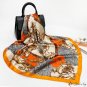 New silk scarf simulation silk printing silk scarf 90cm square scarf scarf headscarf shawl