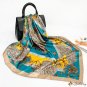 New silk scarf simulation silk printing silk scarf 90cm square scarf scarf headscarf shawl