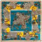 New silk scarf simulation silk printing silk scarf 90cm square scarf scarf headscarf shawl
