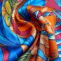 Silk scarf women square scarf 90cm simulation silk scarf spring and summer new headscarf printing sh