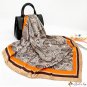 90cm printing silk scarf women's new simulation silk square scarf scarf headscarf