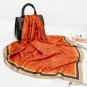 90cm printing silk scarf women's new simulation silk square scarf scarf headscarf
