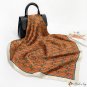 Silk scarf women square scarf 90cm simulation silk scarf spring and summer new headscarf printing sh