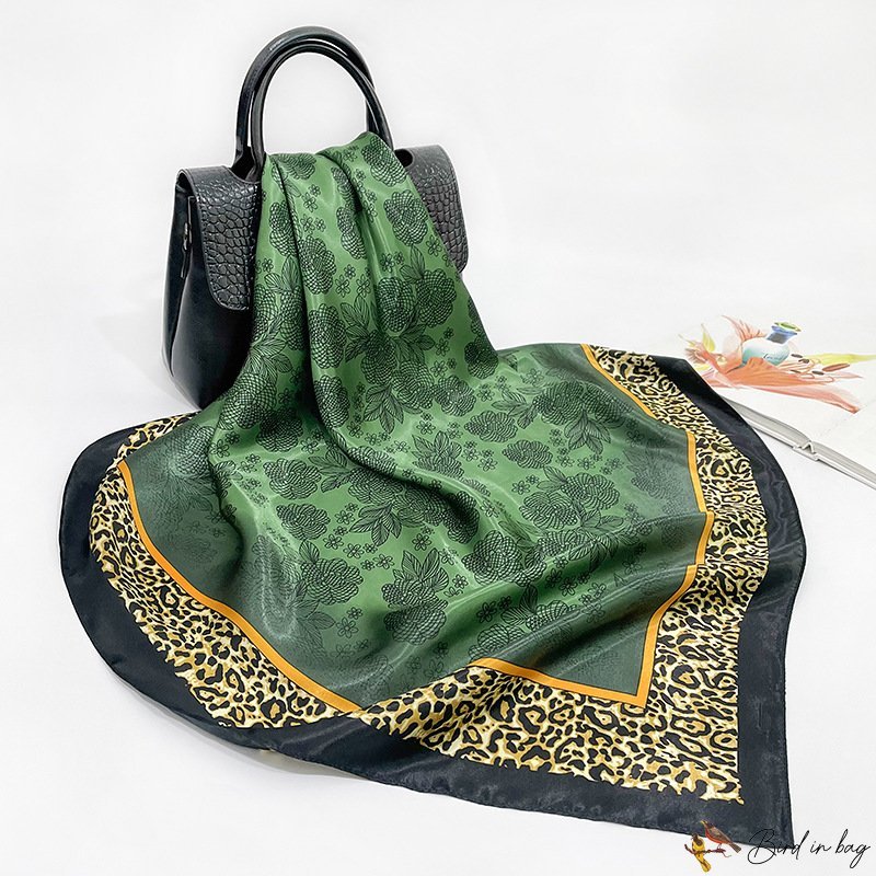 90cm printing silk scarf female new simulation silk square scarf scarf silk shawl headscarf