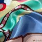 Printed silk scarf female new simulation silk square scarf scarf silk shawl 90cm headscarf