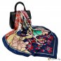 Printed silk scarf female new simulation silk square scarf scarf silk shawl 90cm headscarf