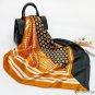 Simulation silk scarf women 90cm large square scarf new polka dot colorful printing silk scarf shawl