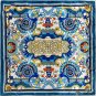 90cm large square scarf silk scarf female spring and summer new simulation silk printing turban scar