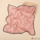 New 70cm simulation silk scarf paragraph simple pure color thin sarong pearl small square scarf scar