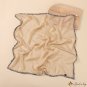 New 70cm simulation silk scarf paragraph simple pure color thin sarong pearl small square scarf scar