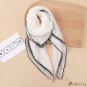 New 70cm simulation silk scarf paragraph simple pure color thin sarong pearl small square scarf scar