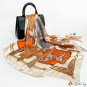 90cm silk scarf female new simulation silk printing square scarf scarf silk shawl headscarf