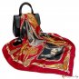 90cm silk scarf female new simulation silk printing square scarf scarf silk shawl headscarf