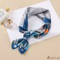 Twill silk small square scarf 53cm printed silk scarf women's Variety scarf