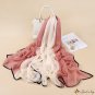 Spring and summer new gauze beach towel shawl long silk scarf female long section scarf