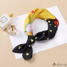 Twill silk scarf 53cm small square scarf simulation silk printing silk scarf ladies
