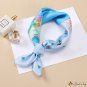 Twill silk scarf 53cm small square scarf simulation silk printing silk scarf ladies