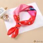 Twill silk scarf 53cm small square scarf simulation silk printing silk scarf ladies