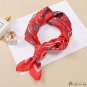 Printed small square scarf silk scarf simulation silk scarf ladies shawl