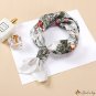Twill silk small square scarf simulation silk 53cm printed silk scarf ladies shawl