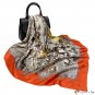 90cm large square scarf women's silk scarf new simulation silk printing turban scarf shawl