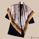 Twill silk scarf 90cm large square scarf spring and autumn new ladies turban scarf shawl silk scarf