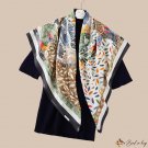 Spring and autumn new twill silk scarf 90cm large square scarf women's headscarf scarf shawl silk sc