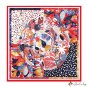 Spring and autumn new twill silk scarf 90cm large square scarf women's headscarf scarf shawl silk sc