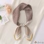 Silk scarf small square scarf women 70cm small scarf French hair tie scarf thousand bird check silk 