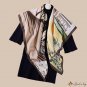 Spring and autumn new twill silk large square scarf 90cm silk scarf ladies elegant headscarf fashion
