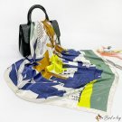 90cm silk scarf new ladies print large square scarf shawl headscarf