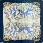 Spring and Autumn new 90cm silk scarf women's print plain square scarf shawl headscarf