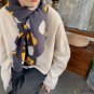 Autumn and winter scarf female new paragraph strawberry print scarf imitation cashmere large shawl