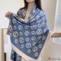 Winter new imitation cashmere scarf women's winter double-sided knitted long scarf thickened student