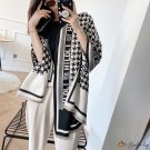 Thousand birds check scarf female winter new plaid imitation cashmere scarf warm shawl thickening