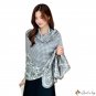 Printed long scarf new bird check long section silk scarf beach scarf shawl scarf female