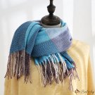 Autumn and winter plaid scarf women's autumn and winter new British wind fringe large square scarf i