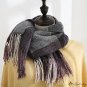Autumn and winter plaid scarf women's autumn and winter new British wind fringe large square scarf i