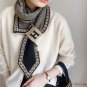 New cross small scarf female cross ear scarf retro literary knitting wool small scarf