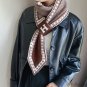 New cross small scarf female cross ear scarf retro literary knitting wool small scarf