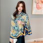 New simulation silk scarf women's light luxury fashion silk scarf printing medium-length scarf shawl