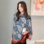 New simulation silk scarf women's light luxury fashion silk scarf printing medium-length scarf shawl