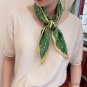New double-layered small scarf silk scarf women's small neck scarf fashion float thin narrow long st
