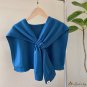 Knitted shawl women's autumn and winter false collar small shawl protection cervical collar hitching