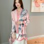 Chinese wind printing long scarf new crane long section silk scarf beach scarf shawl scarf female