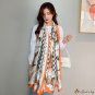 New carriage print long silk scarf ladies beach towel printed sunshade shawl scarf female