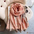 Warm scarf female autumn and winter new double-sided imitation cashmere thickened large shawl