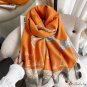 Warm scarf female autumn and winter new double-sided imitation cashmere thickened large shawl
